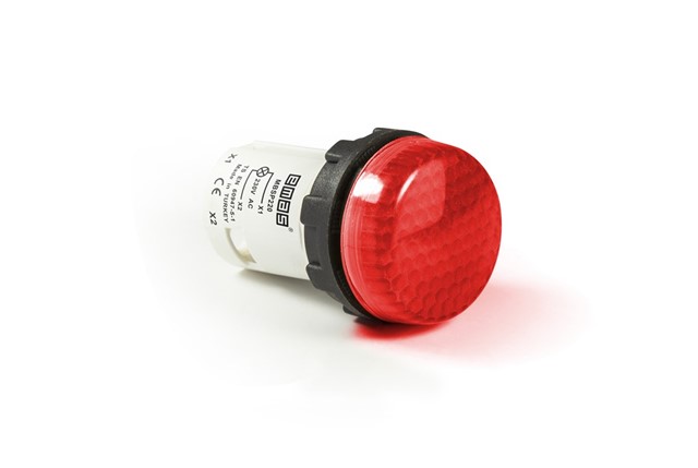 MB Series Plastic with LED 230V AC Red 22 mm Pilot